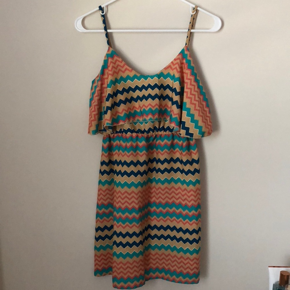 Chevron print dress